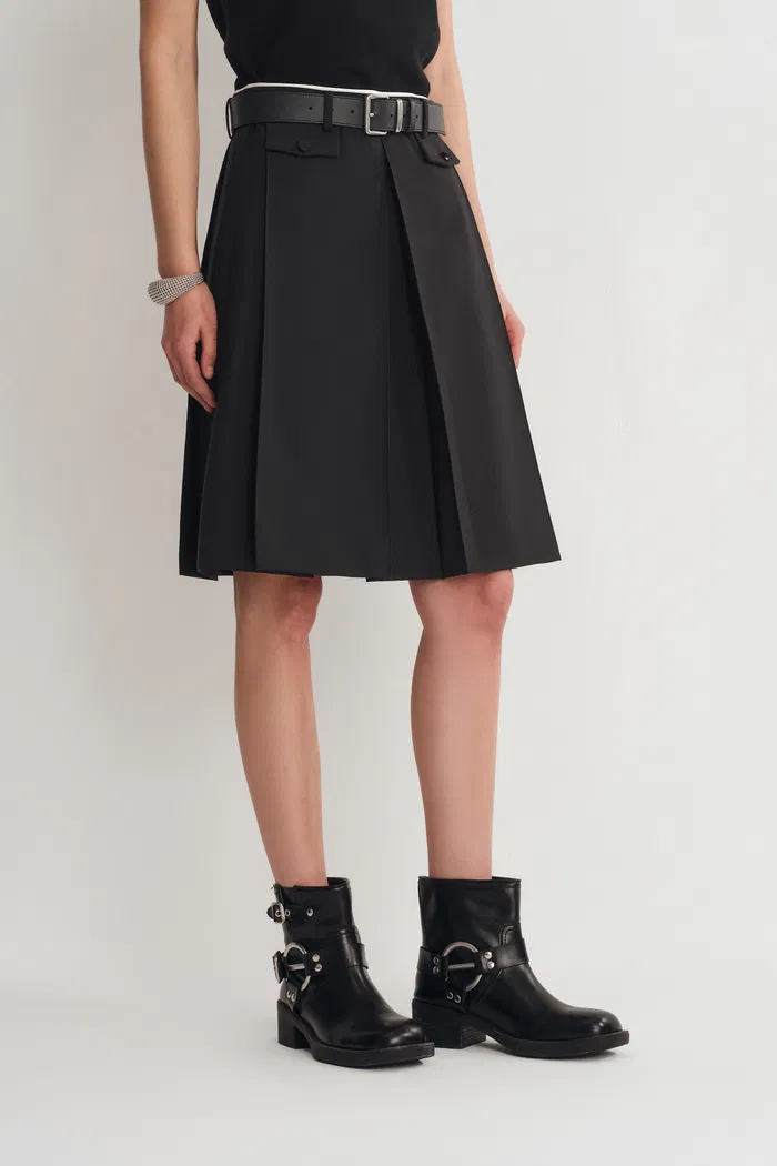 Aurora Skirt in Fine Wool Blend