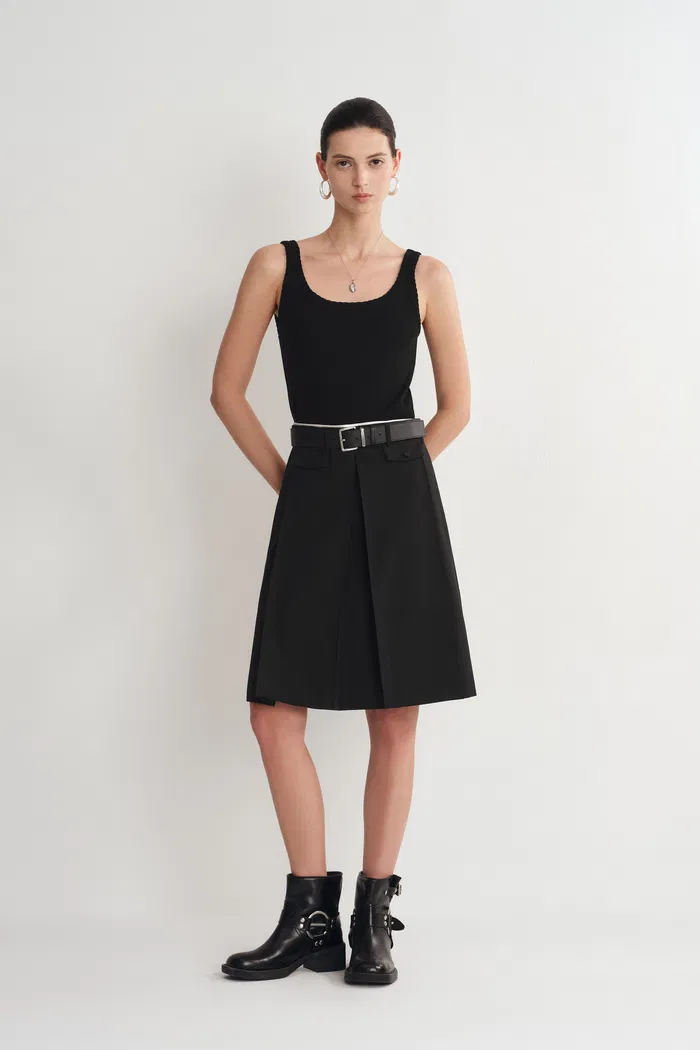 Aurora Skirt in Fine Wool Blend