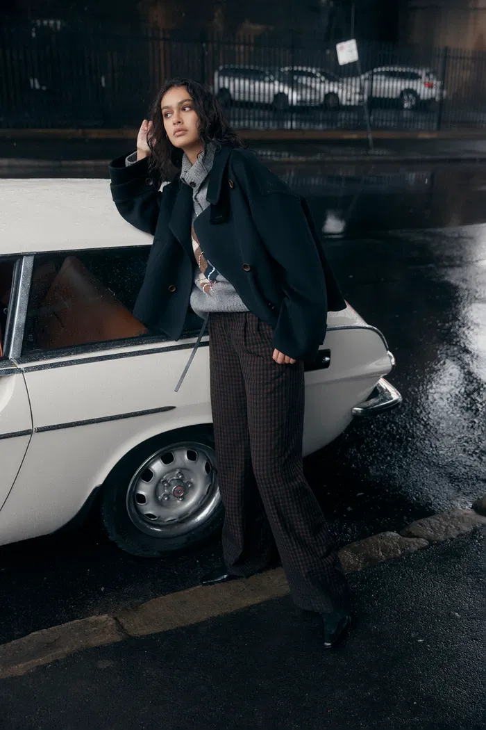 Catherine Double Faced Cabanse Coat in Wool Cashmere Blend