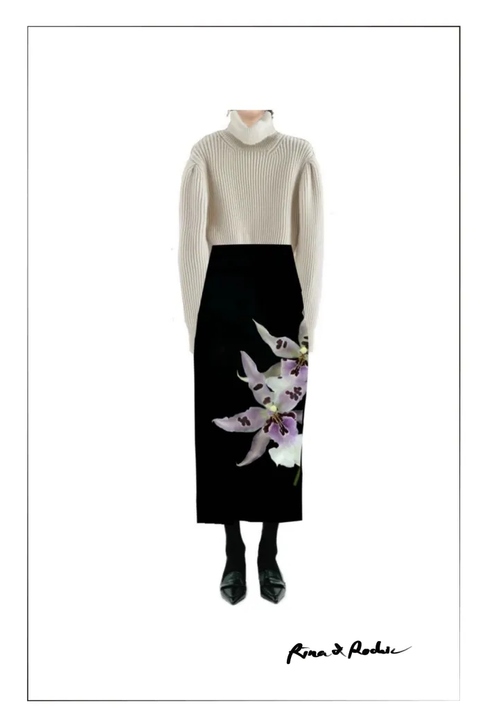 10267-miltonia-hand-painted-straight-skirt-in-silk-wool-satin-1.webp