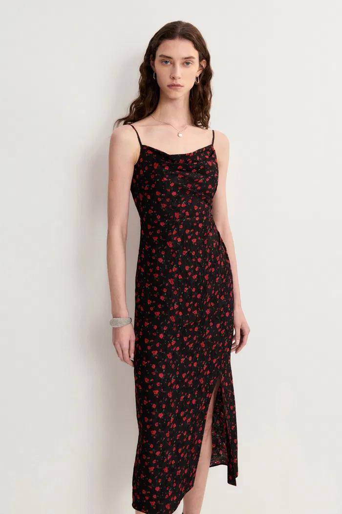 10842-coral-cowl-neck-adjustable-strap-dress-in-textured-silk-1.webp