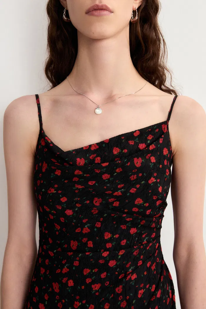10842-coral-cowl-neck-adjustable-strap-dress-in-textured-silk-1.webp