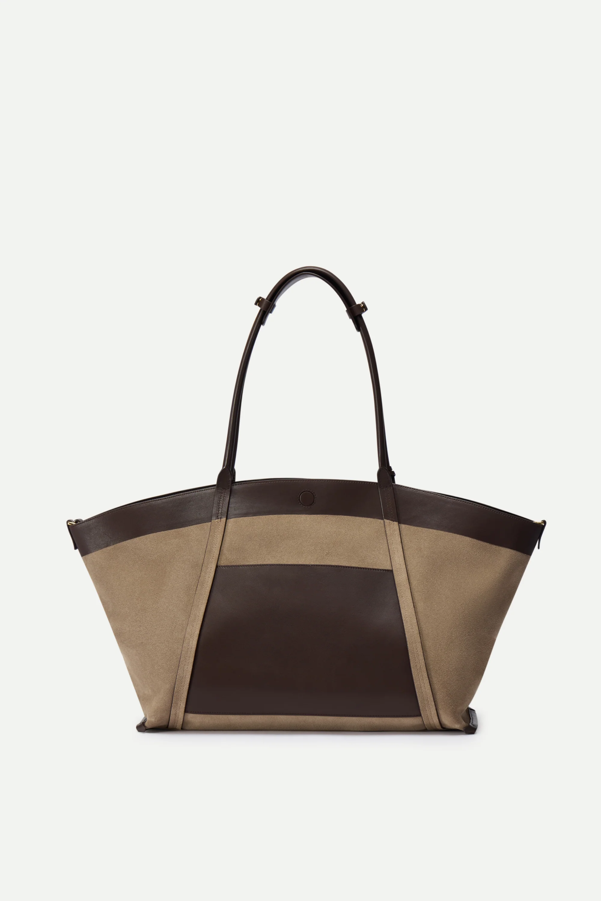 Brera Convertible Tote Bag Large in Dutch Calfskin and Suede