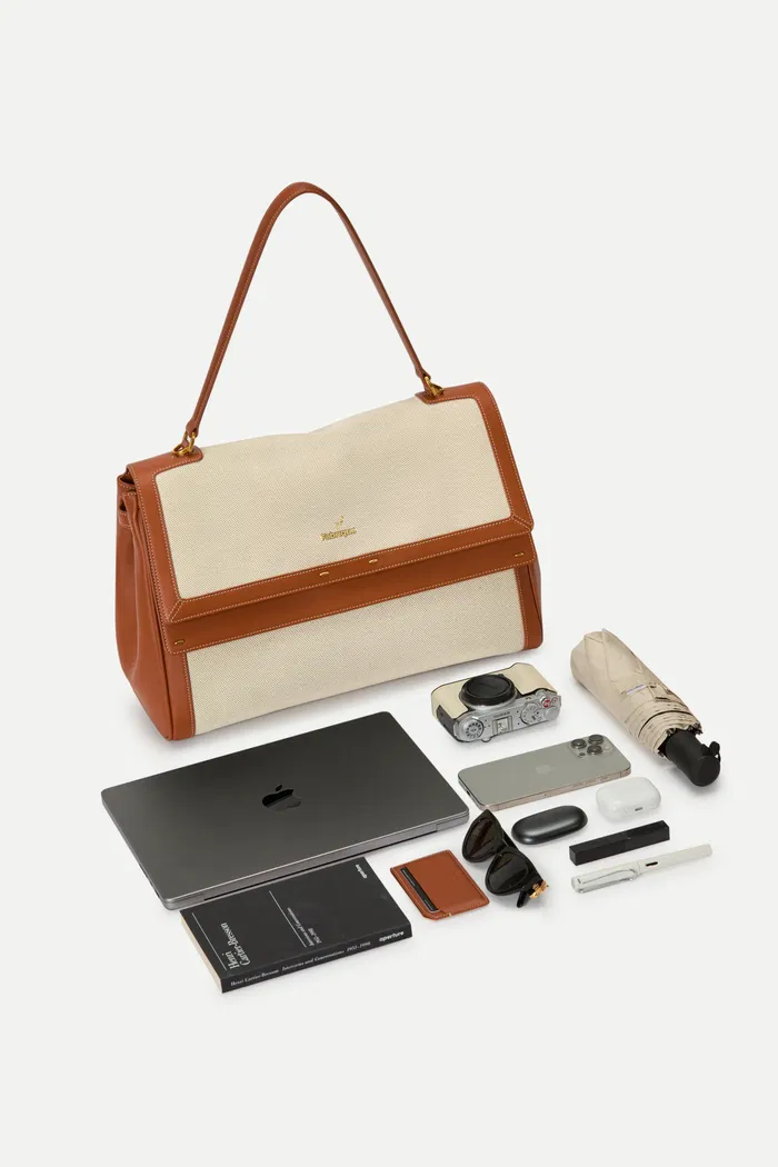 13022-fab-rialto-double-flap-handbag-in-nappa-leather-water-resistant-canvas-1.webp