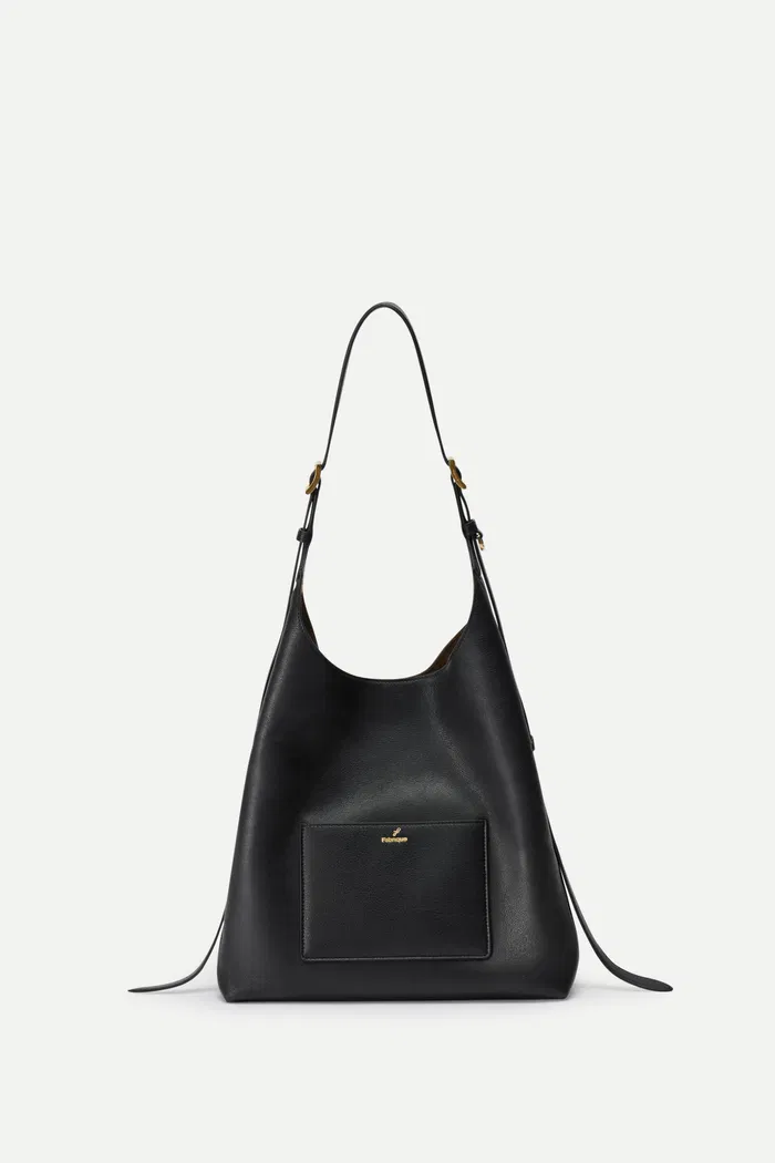 Fab Duomo Hobo Bag Medium in Full Grain Leather