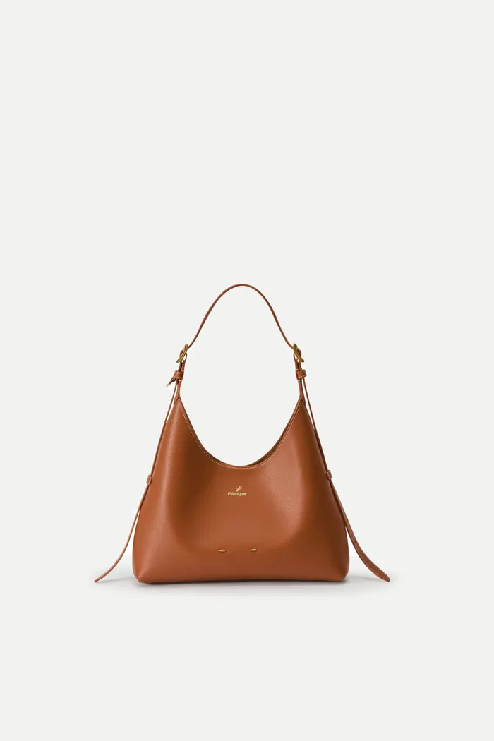 Fab Duomo Small Hobo Bag in Nappa Leather
