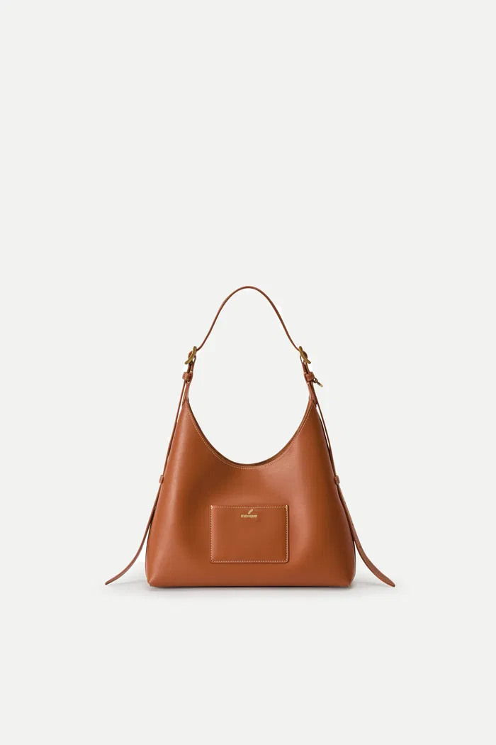 Fab Duomo Small Hobo Bag in Nappa Leather