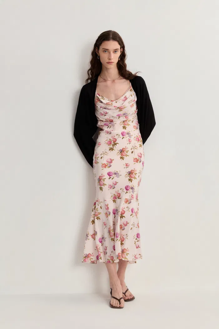 Shrug Semi Sheer Cardigan in Tencel-Silk Knit