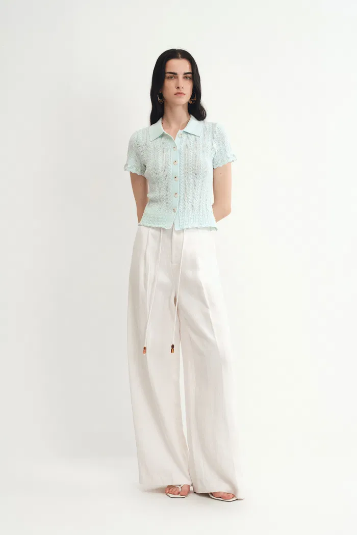 Daisy Top in Dry Cotton Blend Knit