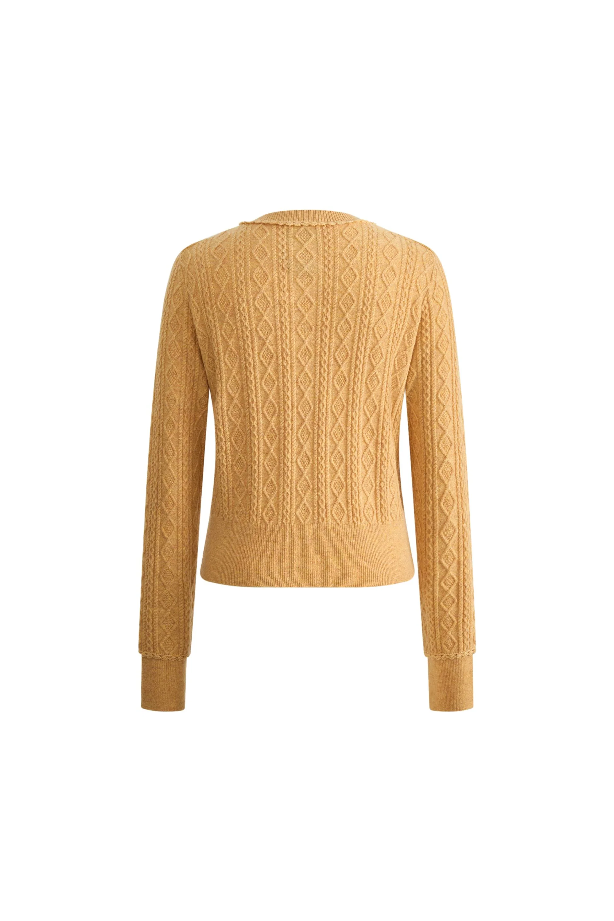 1627-jinji-yellow-lace-trim-light-short-cardigan-in-wool-cable-knit-1.webp