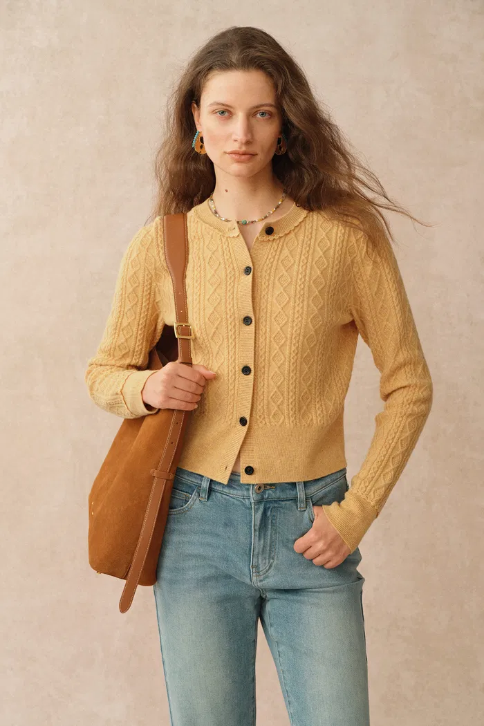 1627-jinji-yellow-lace-trim-light-short-cardigan-in-wool-cable-knit-1.webp
