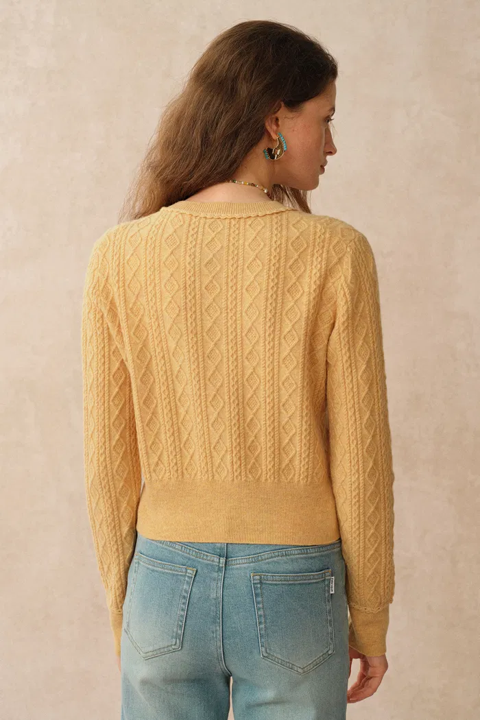 1627-jinji-yellow-lace-trim-light-short-cardigan-in-wool-cable-knit-1.webp