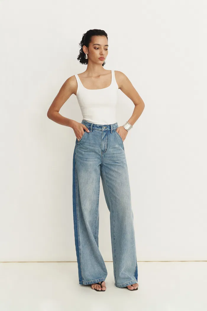 177-clarisse-two-tone-mixed-fabric-jeans-in-cotton-denim-1.webp