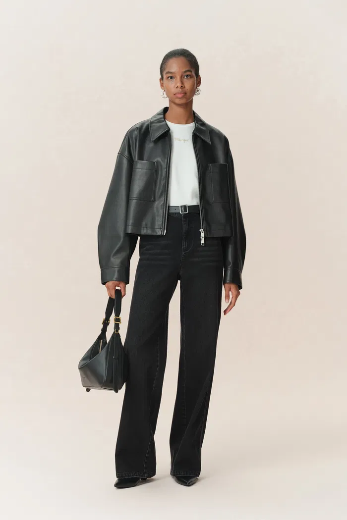 Lauren Straight Leg Jeans in Cotton Denim