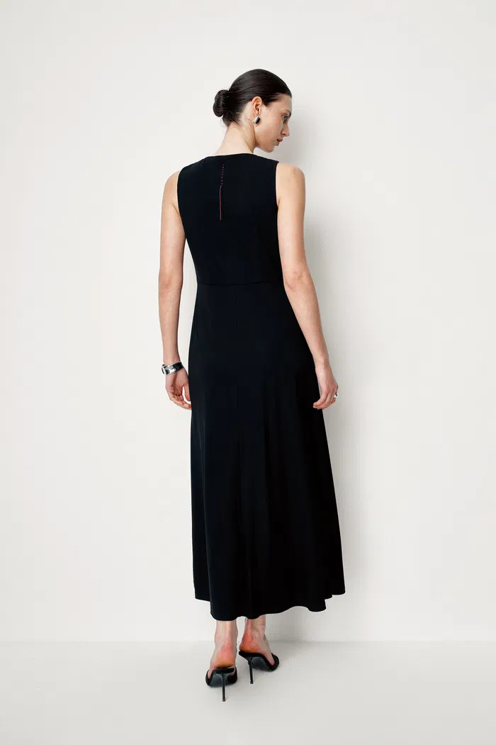Alisa Sleeveless Dress in Stretch Knit Jersey