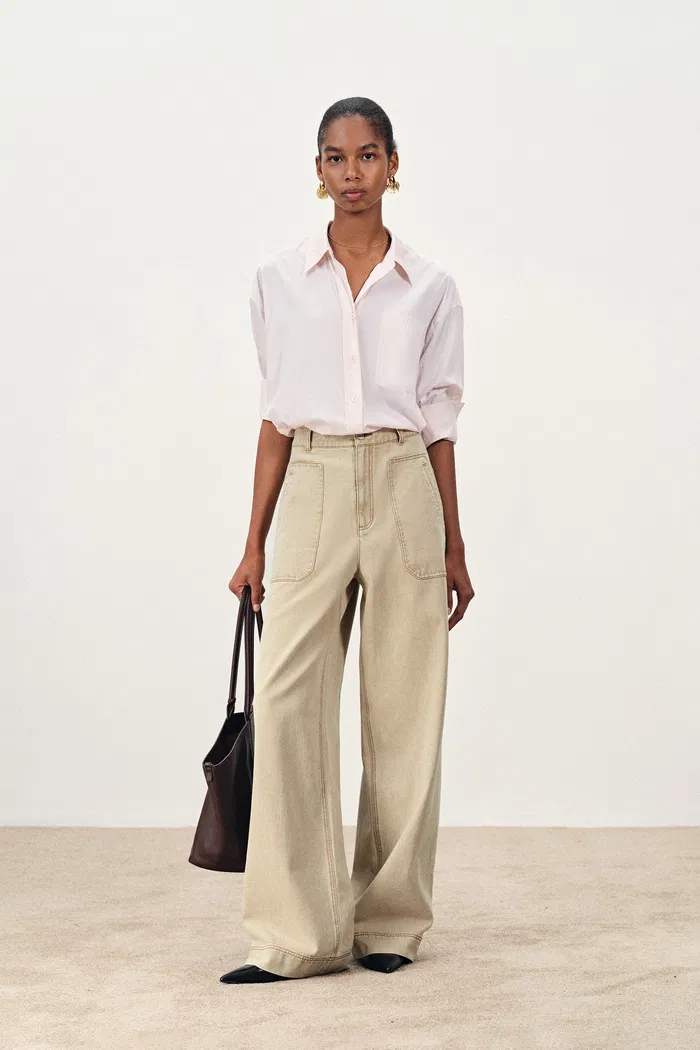 Flania Cargo Jeans in Cotton Denim
