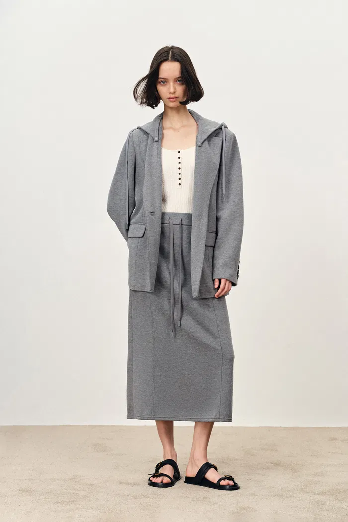 Daseasa Detachable Hoodie Blazer Jacket