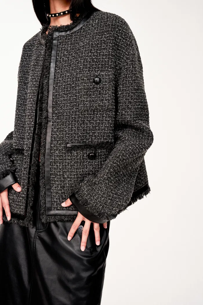 Lucia Jacket in Wool Blend Tweed