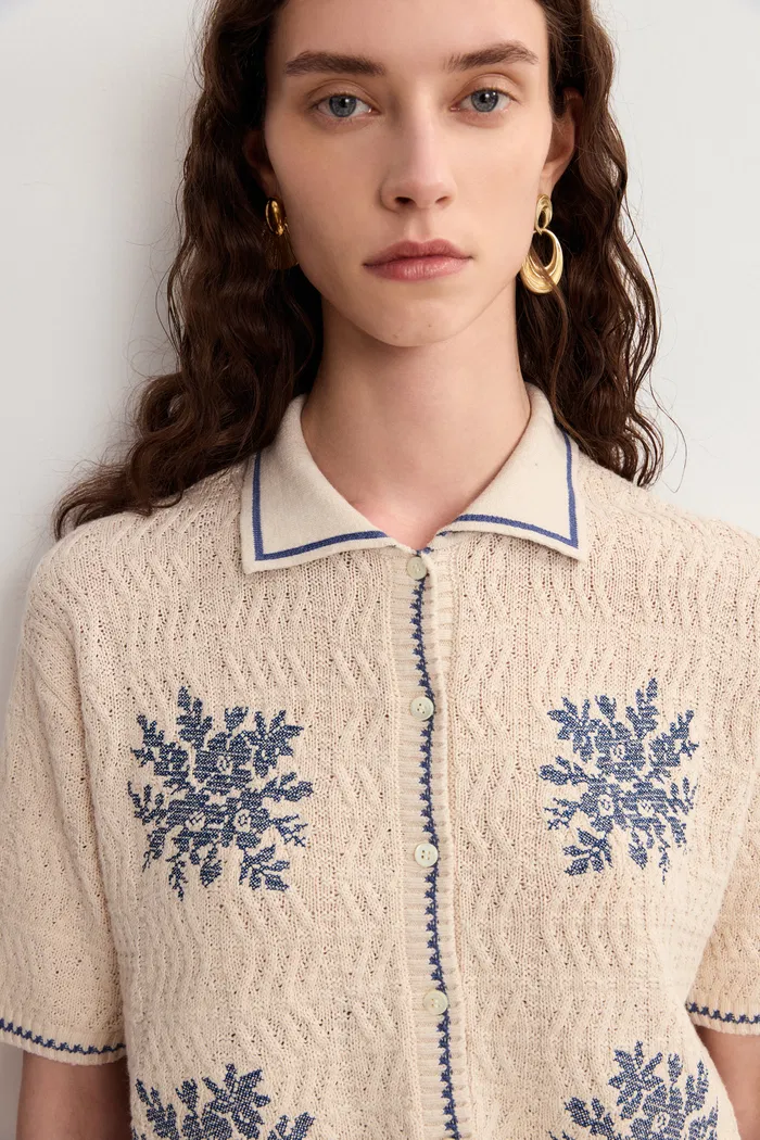 3227-gracia-embroidered-blue-flora-collared-top-and-shorts-matching-set-in-linen-blend-knit-1.webp