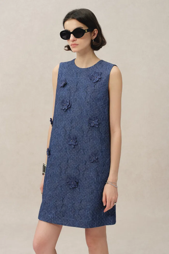 3255-lila-textured-sleeveless-short-dress-in-imported-korean-metallic-lace-1.webp