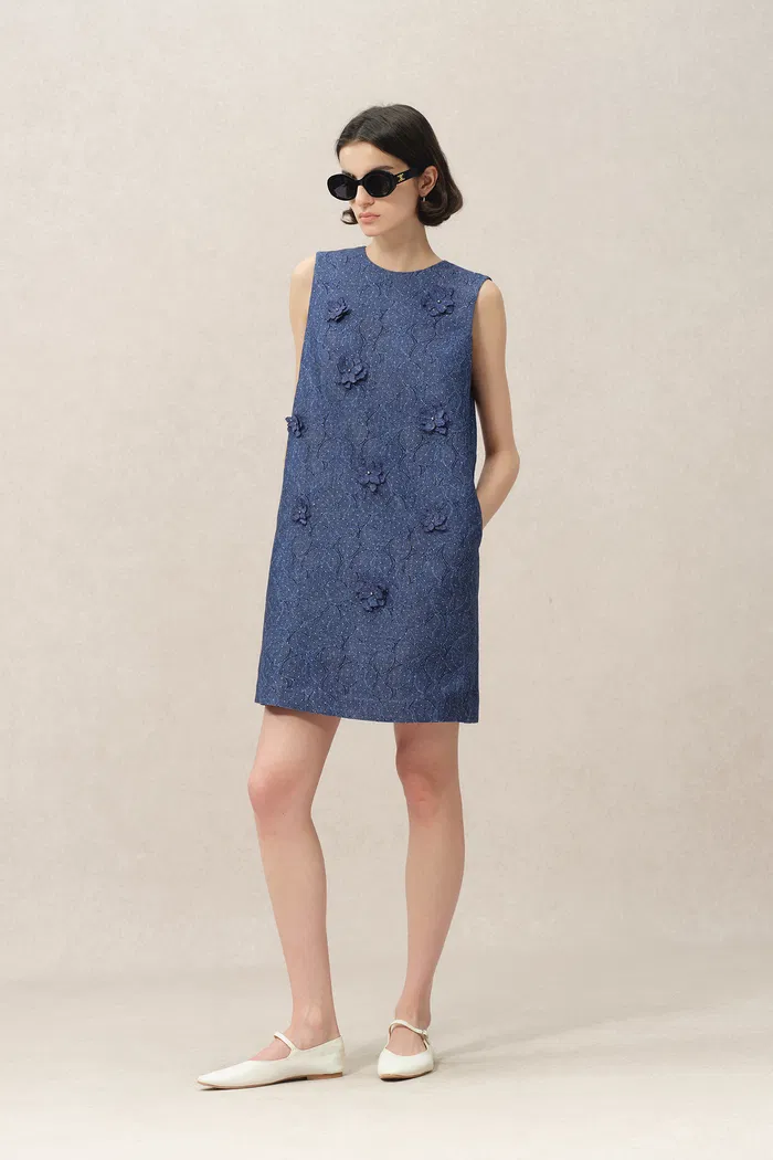 3255-lila-textured-sleeveless-short-dress-in-imported-korean-metallic-lace-1.webp