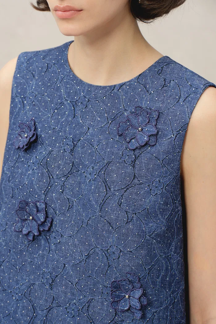 3255-lila-textured-sleeveless-short-dress-in-imported-korean-metallic-lace-1.webp