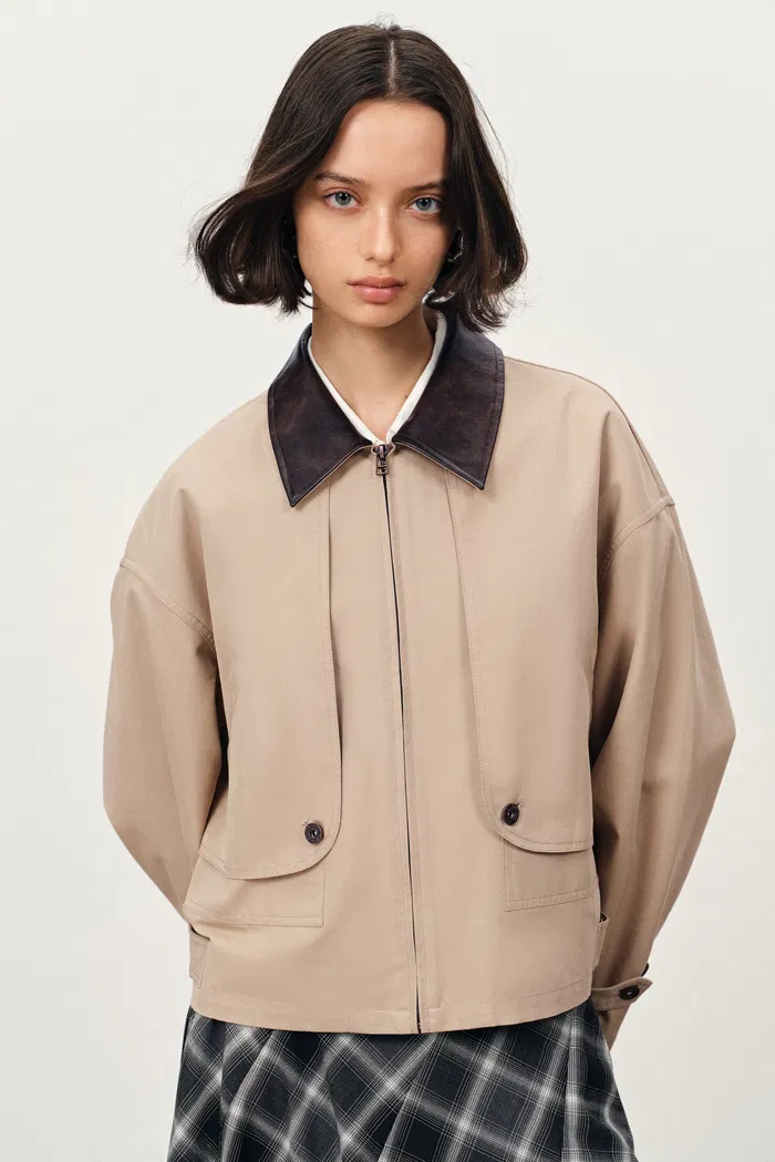 Dnipro Oversized Lightweight Utility Jacket in Cotton Twill
