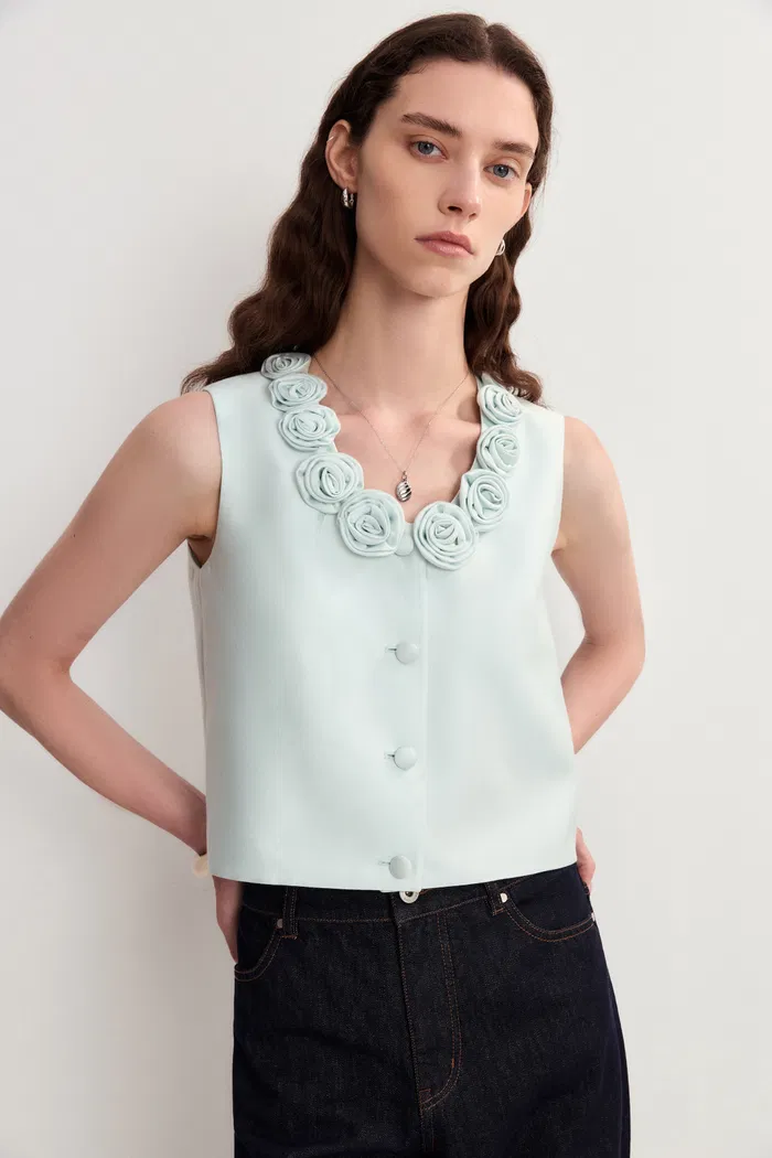 3862-loira-3d-handmade-floral-vest-top-in-silk-wool-satin-1.webp