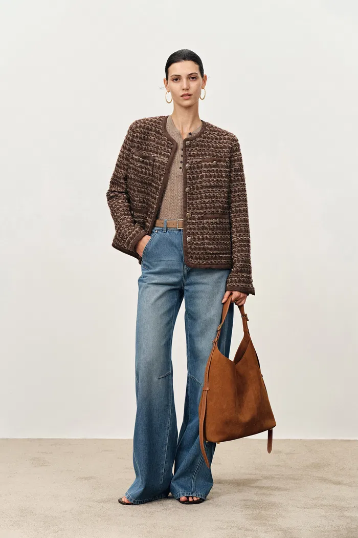 Colmar Boxy Tweed Jacket in French BouclÃ©