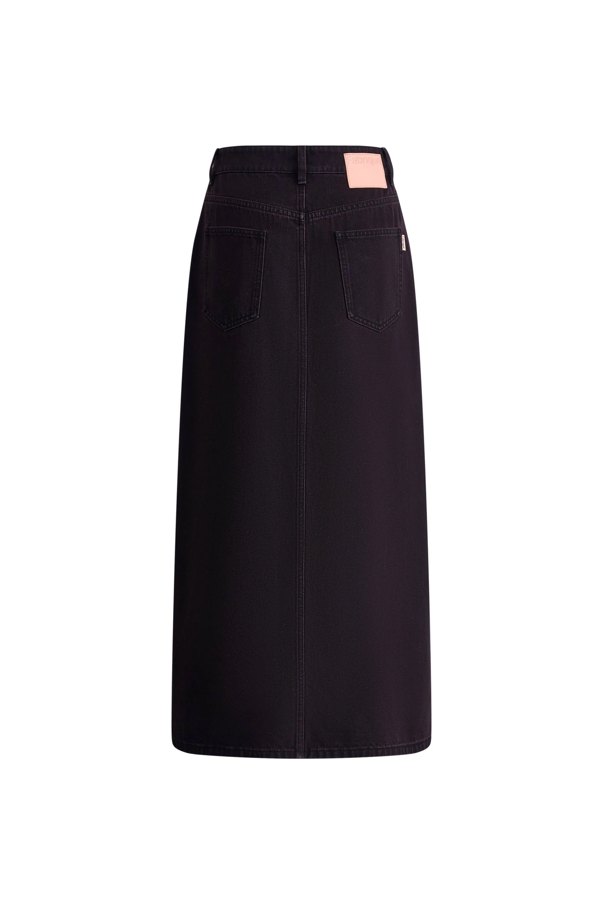 4935-clo-black-reddish-skirt-in-cotton-denim-1.webp