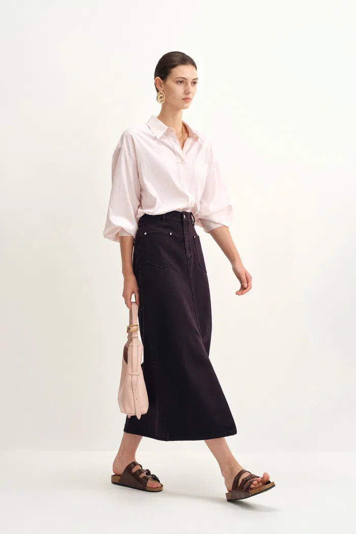4935-clo-black-reddish-skirt-in-cotton-denim-1.webp