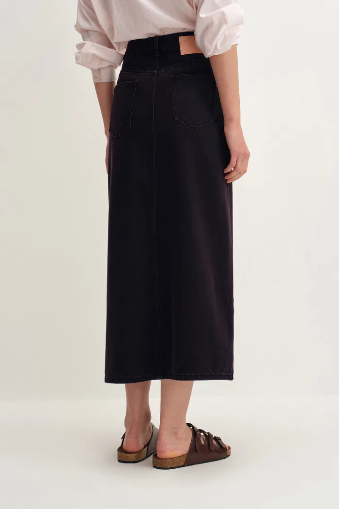 4935-clo-black-reddish-skirt-in-cotton-denim-1.webp