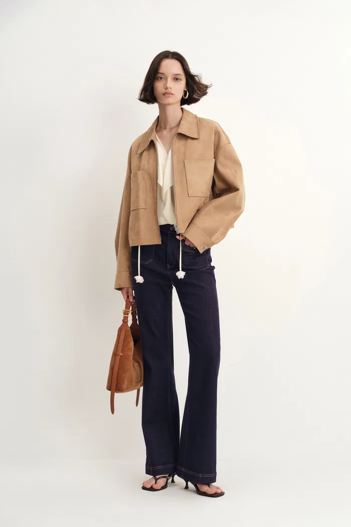 Maggie Micro Flared Jeans in Stretch Denim