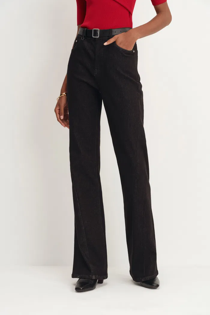 Harry Flared Jeans in Cotton Denim