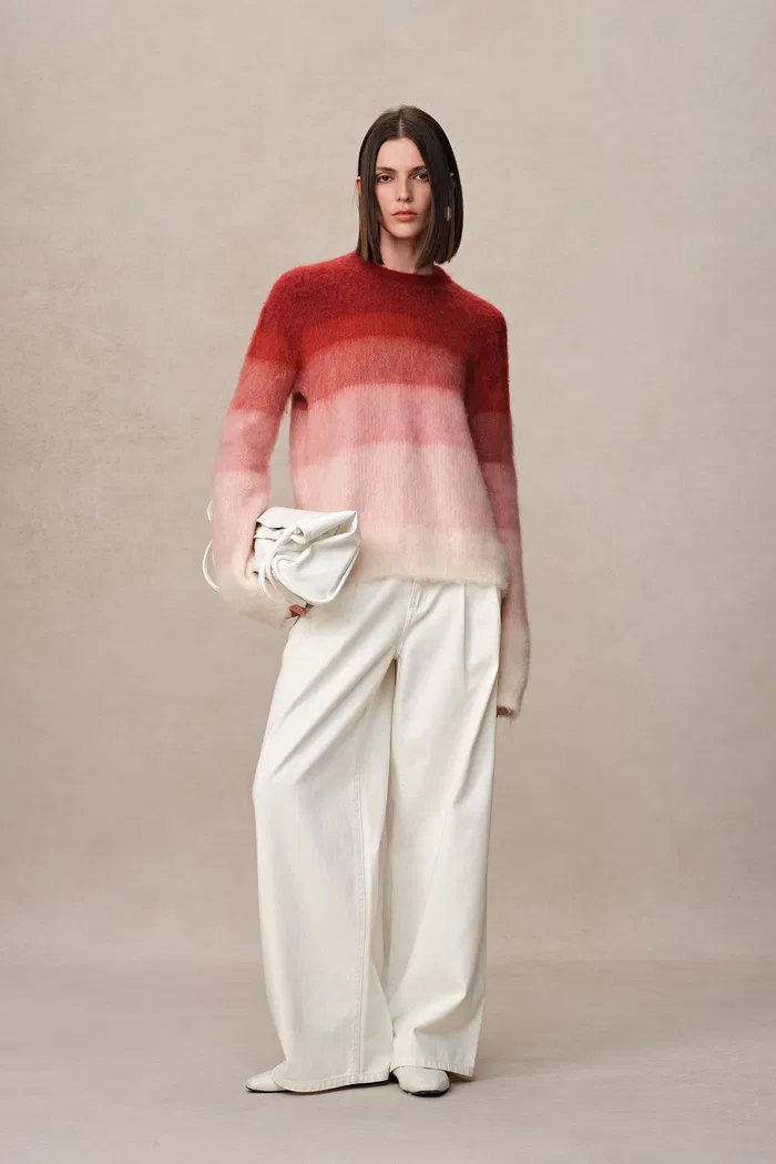 Cherry OmbrÃ© Sweater in Baby Alpaca Blend
