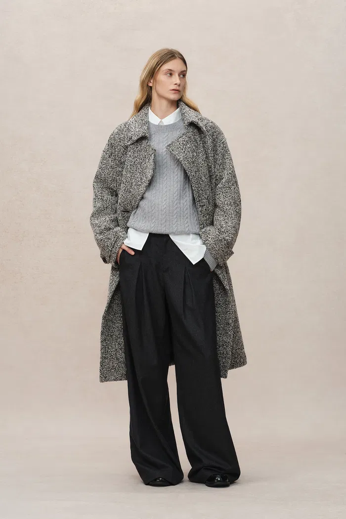 Daisy Coat in Ultralight BouclÃ© Wool