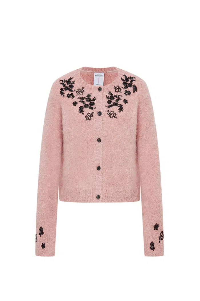 6005-lucy-pink-french-beaded-snake-zodiac-cardigan-in-mohair-knit-1.webp