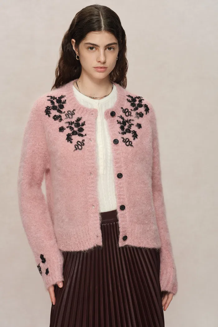 6005-lucy-pink-french-beaded-snake-zodiac-cardigan-in-mohair-knit-1.webp