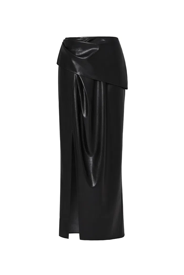6689-leona-pleated-slit-skirt-in-vegan-leather-1.webp