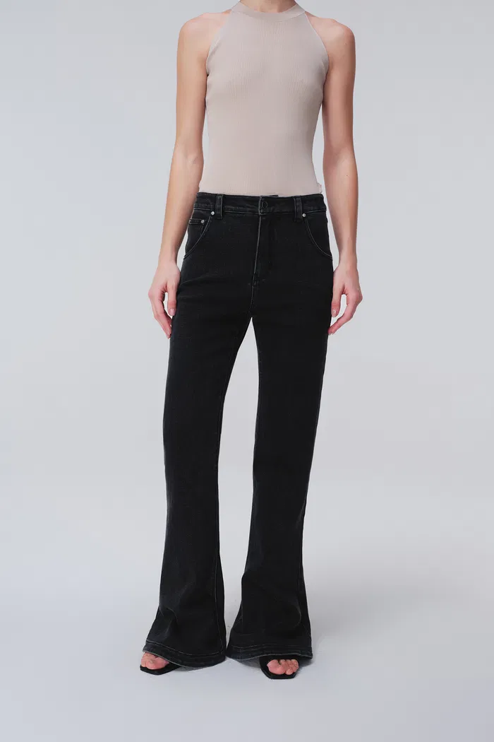 Ãtoile Bell Bottom Jeans in Cotton Denim