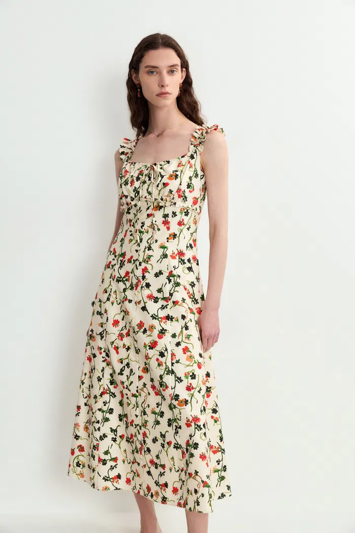 7843-fleur-rose-vine-ruffled-strap-midi-dress-in-silk-cotton-1.webp