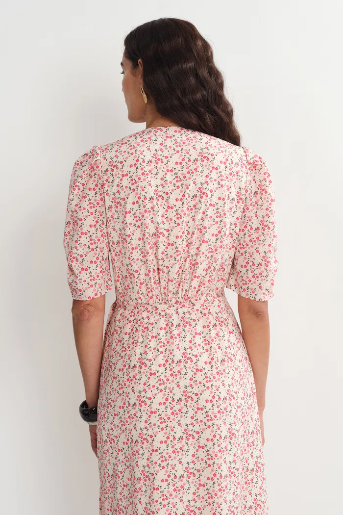 Teana V Neck Floral Dress