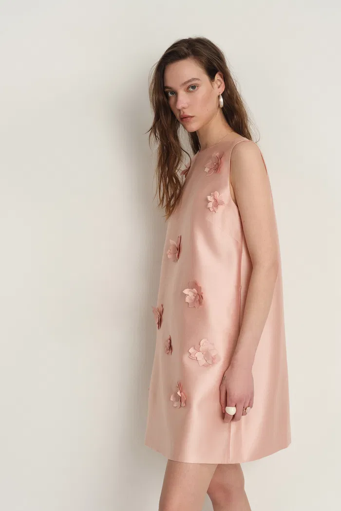 8157-luminere-beaded-floral-applique-sleeveless-short-dress-in-silk-wool-satin-1.webp