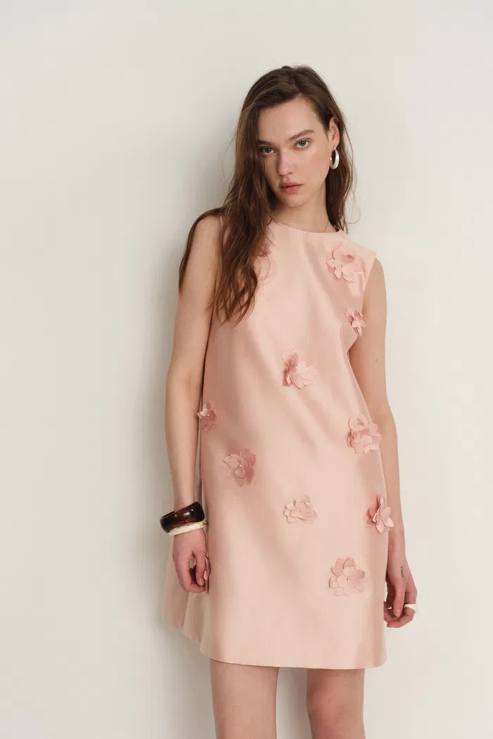 8157-luminere-beaded-floral-applique-sleeveless-short-dress-in-silk-wool-satin-1.webp