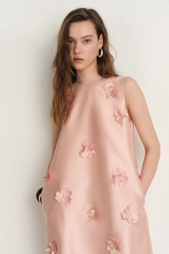 8157-luminere-beaded-floral-applique-sleeveless-short-dress-in-silk-wool-satin-1.webp
