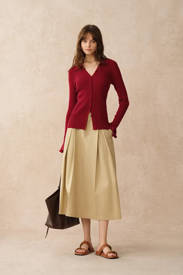 900-katia-red-beige-wavy-cuff-fitted-collared-cardigan-in-stretchy-merino-wool-cable-knit-1.webp