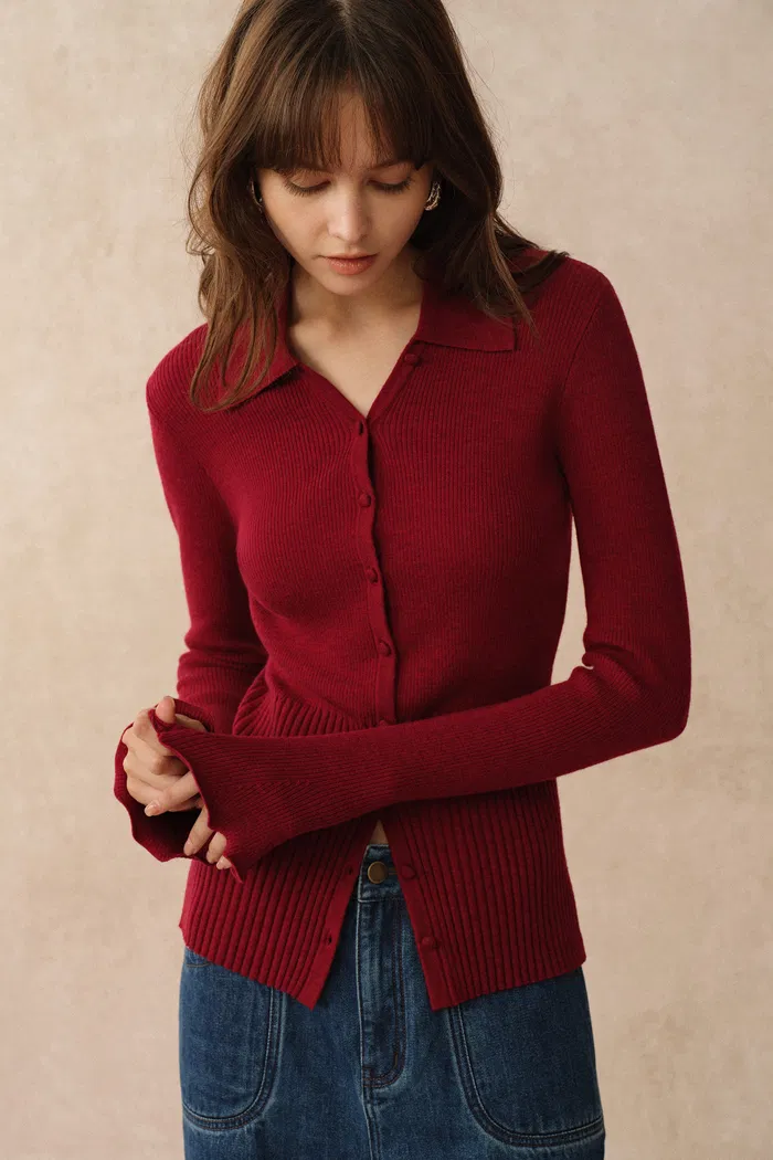 900-katia-red-beige-wavy-cuff-fitted-collared-cardigan-in-stretchy-merino-wool-cable-knit-1.webp
