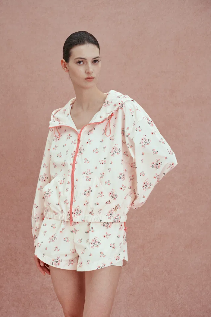 Fleur Flora Matching Jacket and Shorts Set in UPF50+ Sun-Protective Fabric